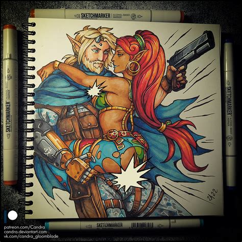 Sketchbook Big Boss Link Quiet Urbosa SFW By Candra Hentai Foundry