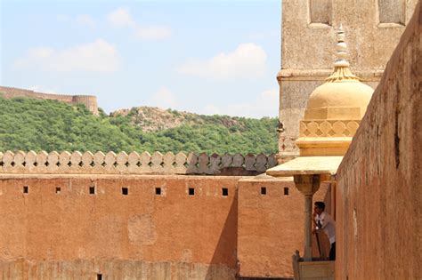 Detail Benteng Amer Di Jaipur Salah Satu Dari Enam Hill Forts Dari Rajasthan Foto Stok - Unduh ...