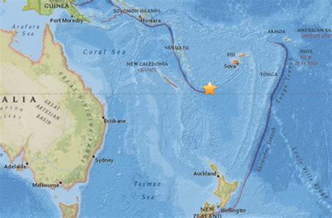 Major 7 6 Magnitude Earthquake Strikes Off Vanuatu USGS