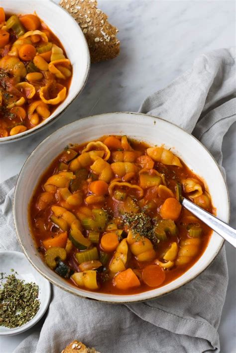 Minestrone Soep Gevulde Italiaanse Maaltijdsoep Feelgoodbyfood