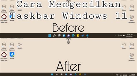 Cara Merubah Mengecilkan Ukuran Taskbar Di Windows 11 YouTube