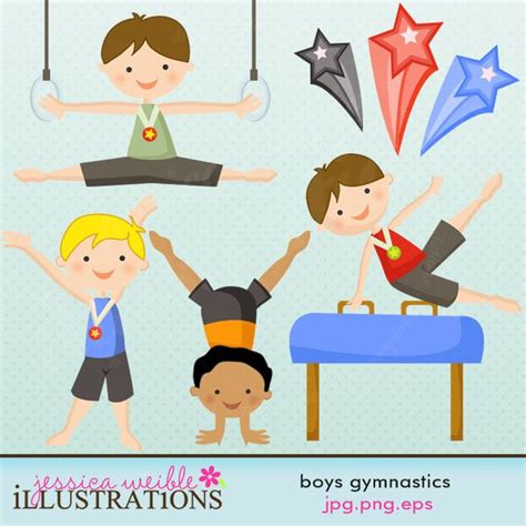 Boys Gymnastics Clipart Clip Art Library