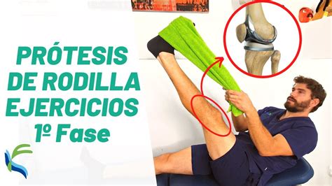 PROTESIS de RODILLA Ejercicios para rehabilitacion 1º fase