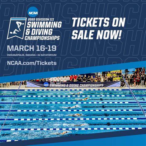 Tickets On Sale Now Ncaa Diii Mens And Womens Swimming And Diving