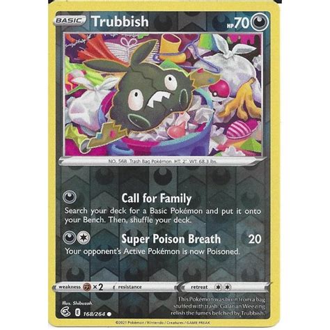 Pokemon Trading Card Game 168264 Trubbish Common Reverse Holo Card