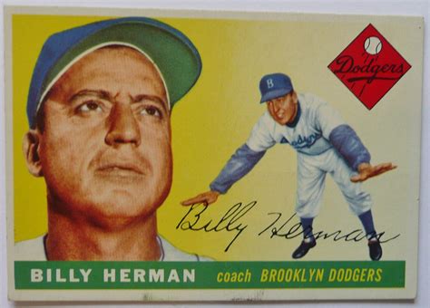 Topps Billy Herman Brooklyn Dodgers Sold Frank Kelsey Flickr