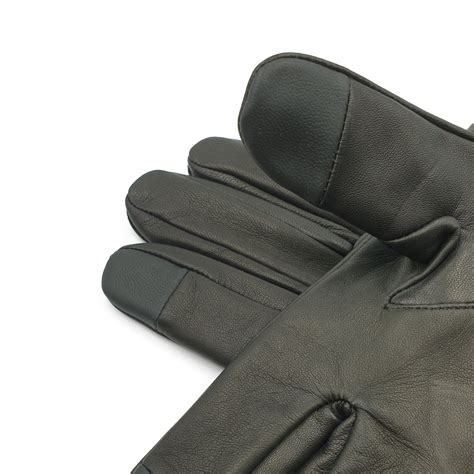 Denham Men S Cashmere Lined Leather Touchscreen Gloves Etsy