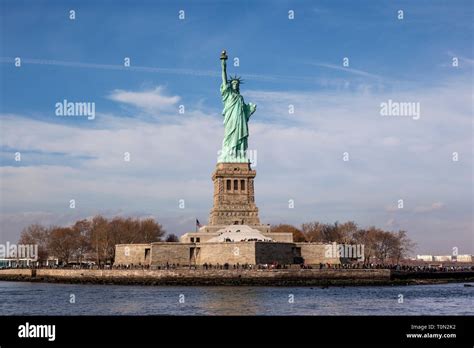 Statue Of Liberty National Monument On Liberty Island New York Harbor