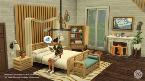 Stylish Wood Cozy Guestroom Cc Pack For The Sims 4 Sixam Cc On