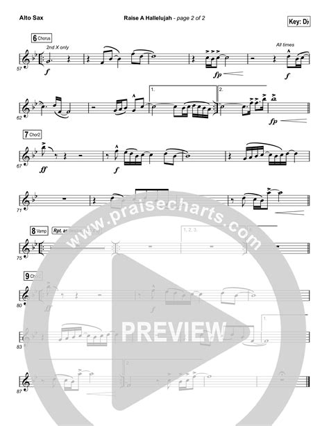 Raise A Hallelujah Choral Anthem Satb Alto Sax Sheet Music Pdf Bethel Music Arr Luke