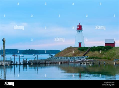 Mulholland Point Light On Campobello Island From The Bridge Between