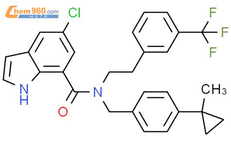 875307 20 3 1H Indole 7 Carboxamide 5 Chloro N 4 1 Methylcyclopropyl