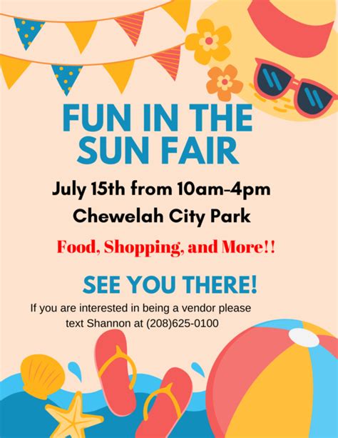 Fun In The Sun Fair Chewelah Chamber Of Commerce