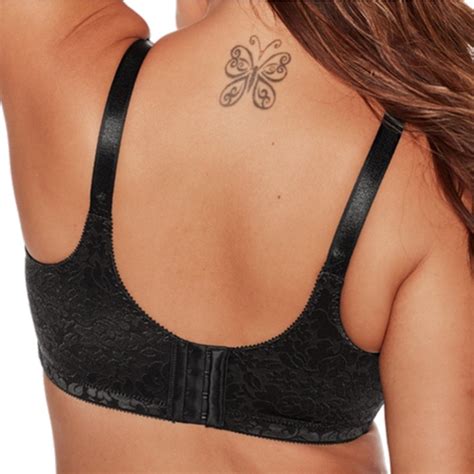 Bali Double Support ® Lace Wirefree Bra Black