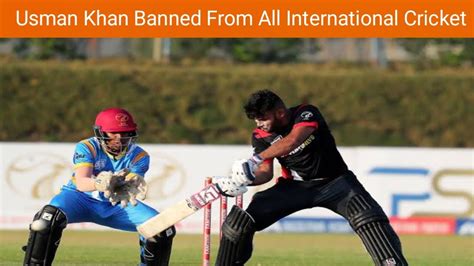 Breaking News Usman Khan Gets Banned By Emirates Cricket Board For 5