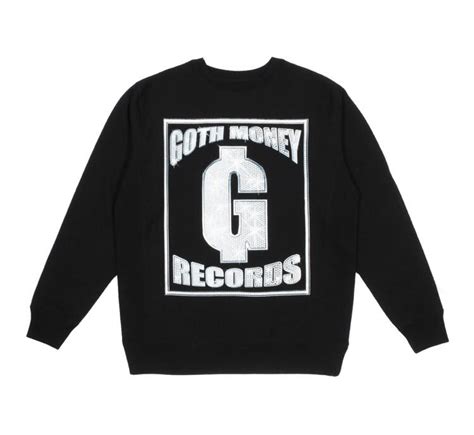 Goth Money Goth Money Records Bling Logo Crewneck L Grailed