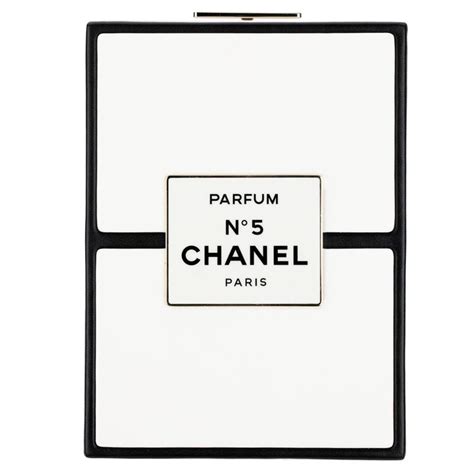 Chanel Minaudière Limited Edition White and Black Chanel No.5 Perfume ...