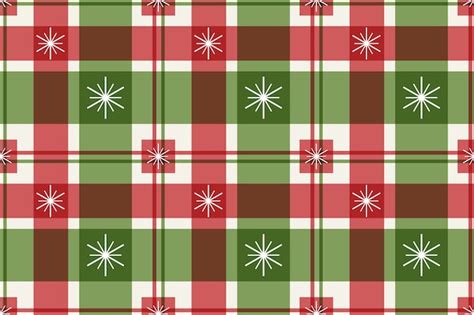 Premium Vector Flat Christmas Plaid Pattern Design