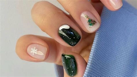 Unhas de Natal neve 3 ideias para exibir as mãos encantadoras