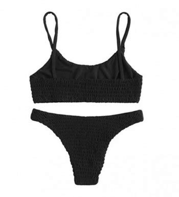 Women S Bathing Suit Two Piece Sexy Solid Color Halter Shirred Bikini