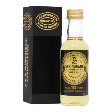 Springbank 10 Year Old Old Bottling 5cl Miniature Whisky From The