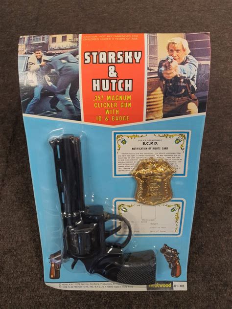 Vintage Fleetwood Starsky Hutch Magnum Gun Set Moc Unused Lost In Toys