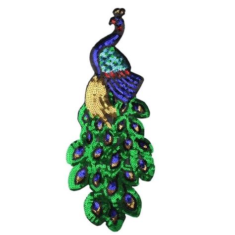 Peacock Applique Etsy