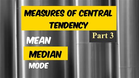 Measures Of Central Tendencyhow To Find Median In All Seriesindividualdiscretecontinuous