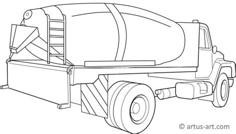 Betonmischer Ausmalbild Gratis Ausdrucken Ausmalen Artus Art