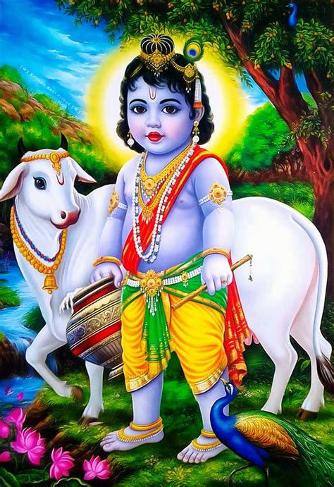 Krishna Krishna And Cow HD Phone Wallpaper Pxfuel