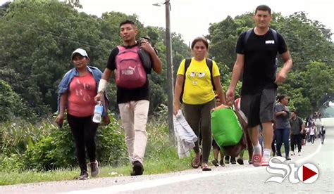 Migrantes Salen Desde Tapachula Para Unirse A La Caravana M S