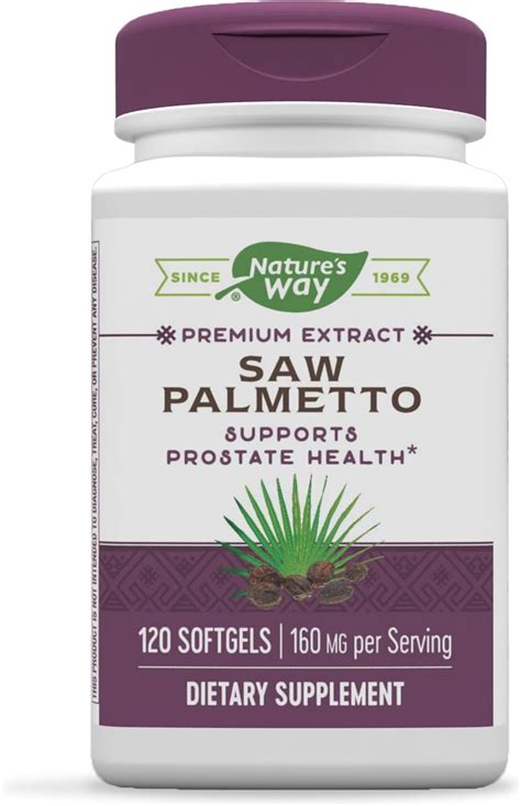 Natures Way Saw Palmetto Extracto Estandarizado Prostate Health 160