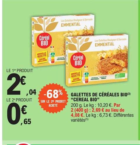 Promo Galettes De C R Ales Bio C R Al Bio Chez E Leclerc Icatalogue Fr