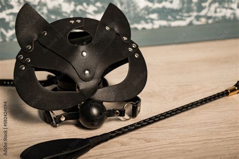 Adult Sex Games Kinky Lifestyle Bdsm Outfit Leather Cat Mask With