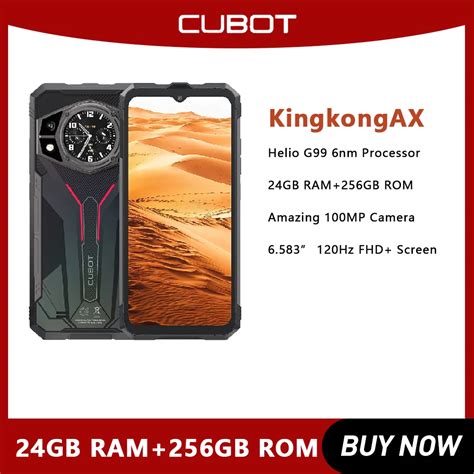 Cubot Kingkong Ax Rugged Smartphone Android Helio G Gb Ram