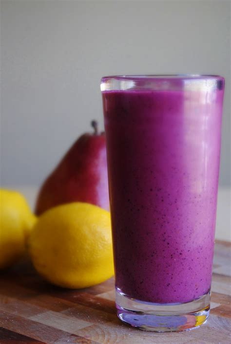 Blueberry Pear Smoothie Two Ways Simply Scratch