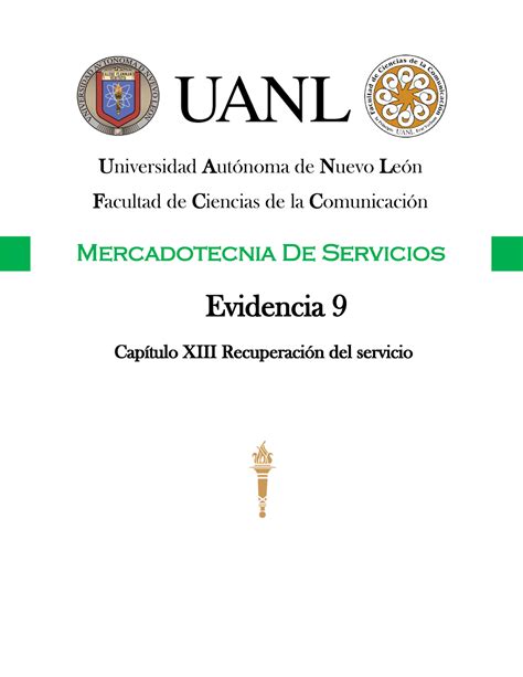 Evidencia 9 Capitulo 13 Rse Universidad AutÛnoma De Nuevo LeÛn Facultad De Ciencias De La