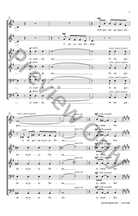 Remember Me (SATB ) by Robert Lopez & Kriste | J.W. Pepper Sheet Music