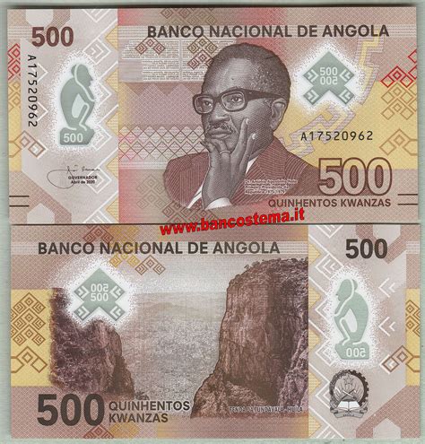 Angola Set Kwanzas Polymer Unc