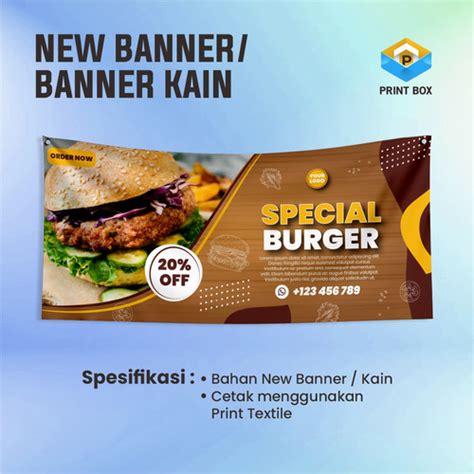 Jual Banner Kain | Spanduk Pecel Lele | Custom Banner Kain - Kab. Tangerang - Print Box | Tokopedia