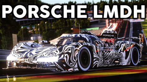 The New Porsche Lmdh Car In Assetto Corsa Youtube