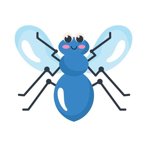 Blue Fly Insect Animal 16762618 Vector Art At Vecteezy