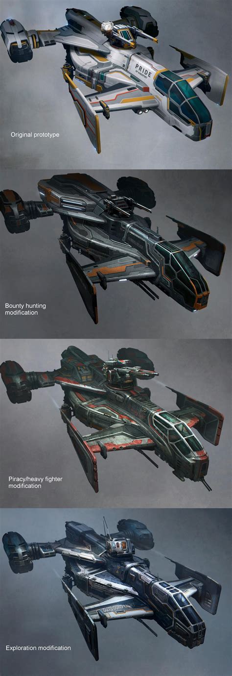 Star Citizen Cutlass Variants Spaceship Design Star Citizen