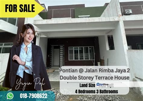 Pontian Jalan Rimba Jaya Double Storey Terrace House For Sale