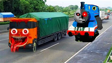 Truk Oleng Truk Tronton Dump Truck Bis Berubah Menjadi Tayo Exe Train