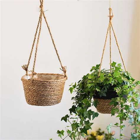 Panier De Rangement Pour Plantes De Jardin Panier Suspendu En Corde De