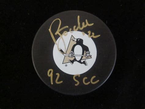 Pittsburgh Penguins Rick Tocchet Autographed Puck - Carls Cards ...