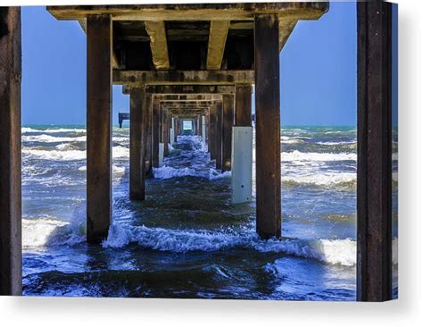 Underneath Bob Hall Pier Padre Island Canvas Print Canvas Art By Debra Martz Canvas Prints