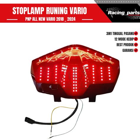 Jual STOPLAMP RUNING BEAT NEW STREET DELUXE ECO 2017 2023 2024 OTOMATIS