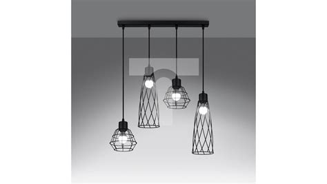 Lampa wisząca SUBA 4L czarna SOLLUX LIGHTING TIM SA